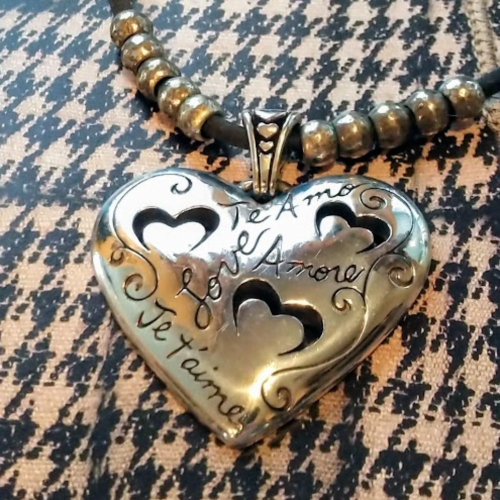 Brighton Language of Love Heart Necklace